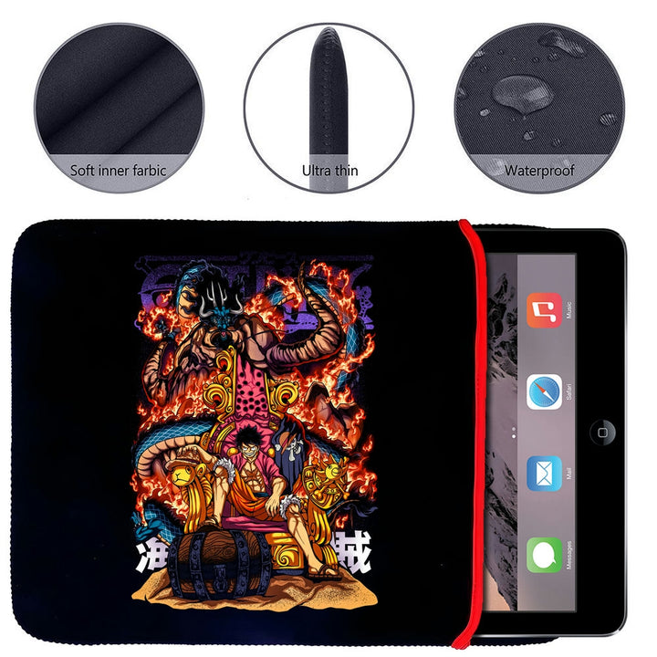 Printed Neoprene Reversible Laptop & Tablet Sleeve - Anime Legendary DS49