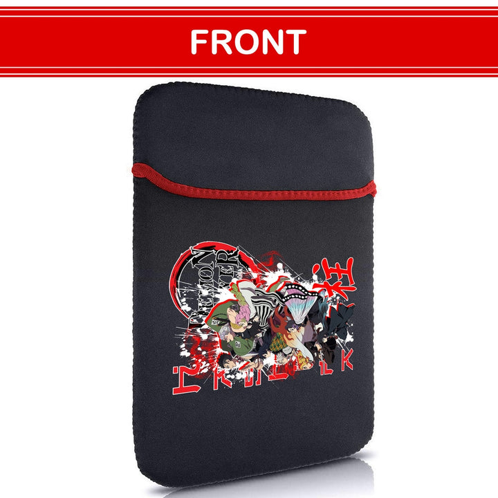 Printed Neoprene Reversible Laptop & Tablet Sleeve - Anime Legendary DS96