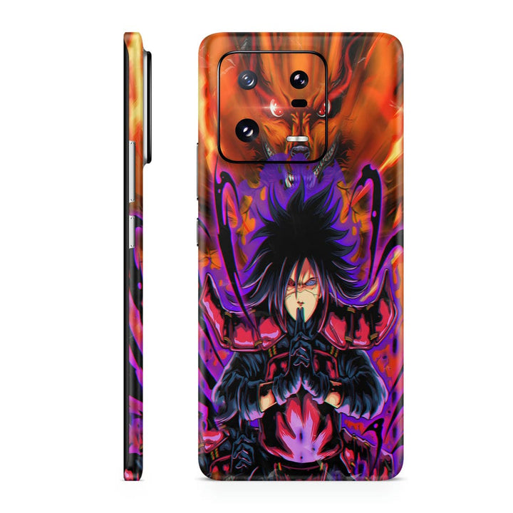 Mobile Skin Wrap - Madara Uchiha Fire Design