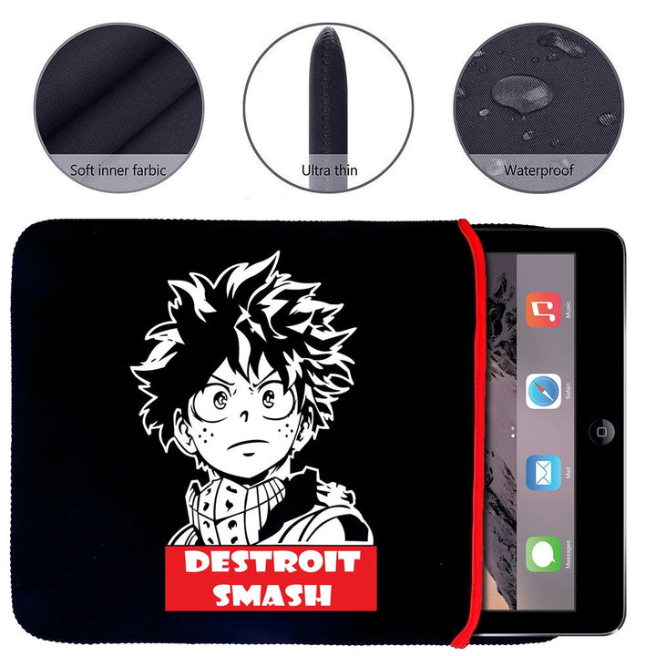 Printed Neoprene Reversible Laptop & Tablet Sleeve - Anime My Hero Academia DS07