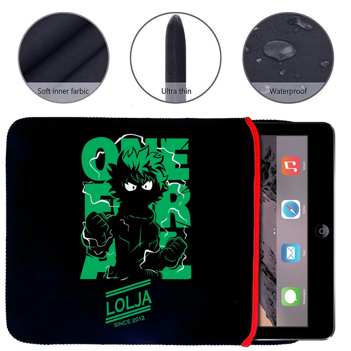 Printed Neoprene Reversible Laptop & Tablet Sleeve - Anime My Hero Academia DS03