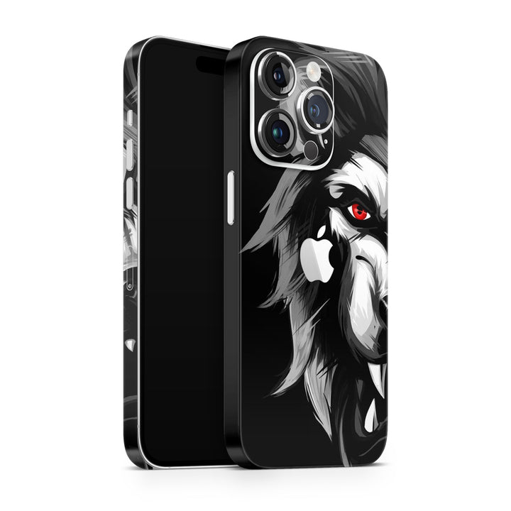 Apple iPhone Skin Wrap - Lion Red Eye - SkinsLegend