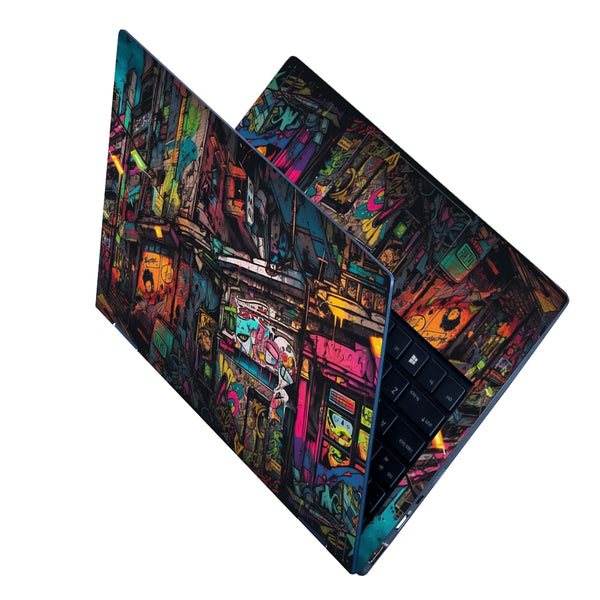 Laptop Skin - Colorful Graffitied Building