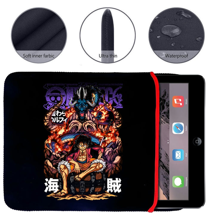 Printed Neoprene Reversible Laptop & Tablet Sleeve - Anime Legendary DS20