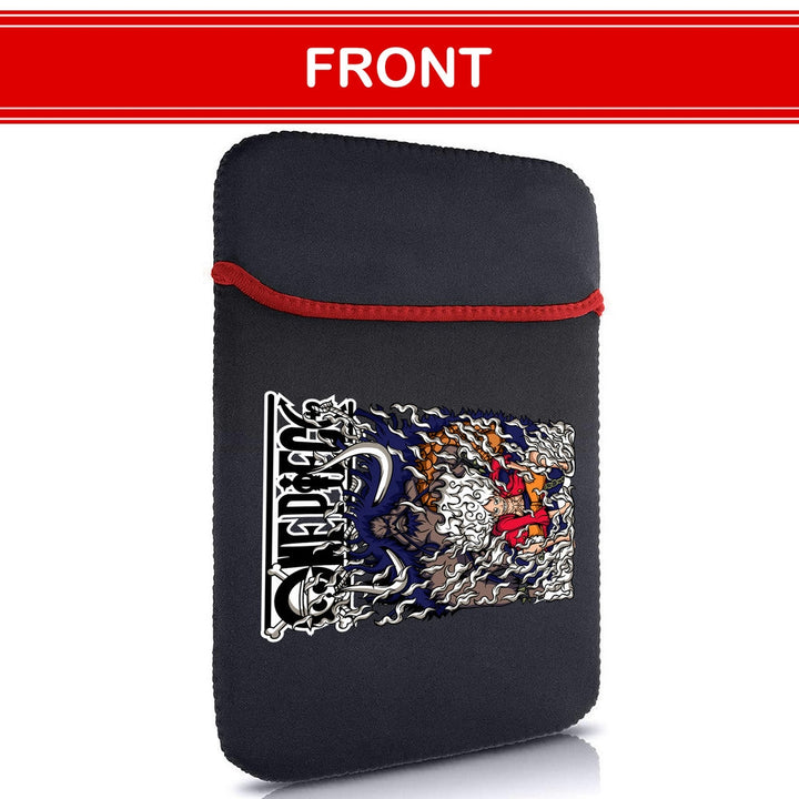 Printed Neoprene Reversible Laptop & Tablet Sleeve - Anime Luffy Kaido