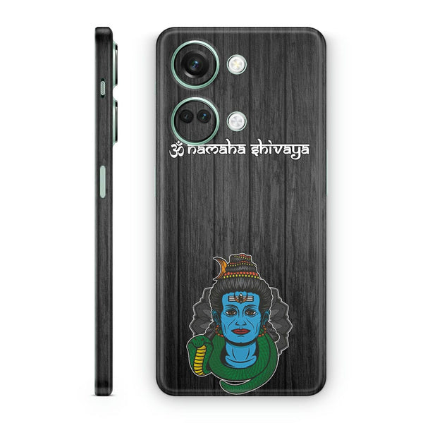 Mobile Skin Wrap - Blue Green Lord Shiva Design