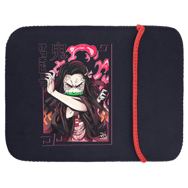 Printed Neoprene Reversible Laptop & Tablet Sleeve - Anime Legendary DS6