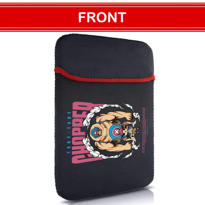 Printed Neoprene Reversible Laptop & Tablet Sleeve - One Piece Chopper DS1