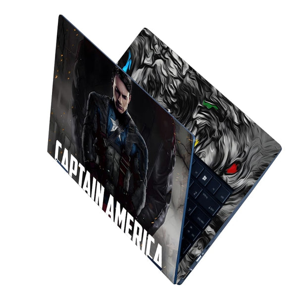 Laptop Skin - Captain Sad Face Black