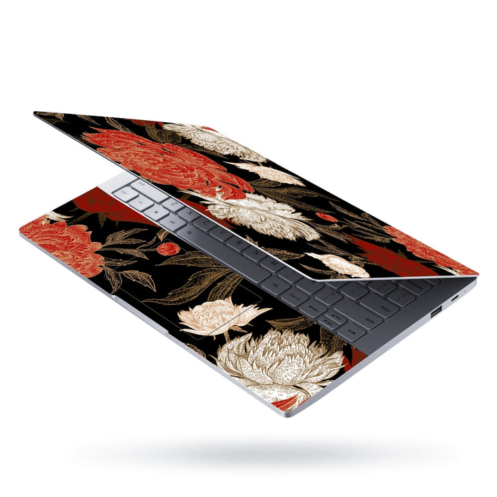 Laptop Skin - Garden Flowers Peonies Floral Pattern