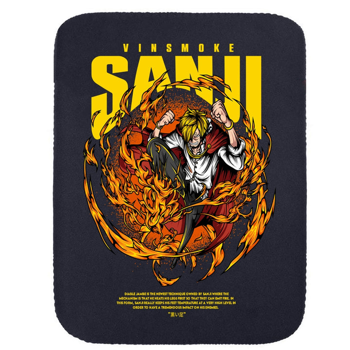 Printed Neoprene Reversible Laptop & Tablet Sleeve - One Piece Sanji DS1