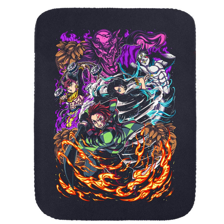 Printed Neoprene Reversible Laptop & Tablet Sleeve - Anime Legendary DS42