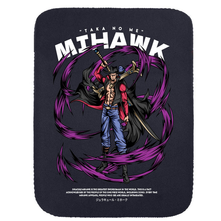 Printed Neoprene Reversible Laptop & Tablet Sleeve - One Piece Mihawk DS1