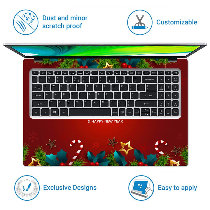 Laptop Skin - Gradient Background for Christmas Season