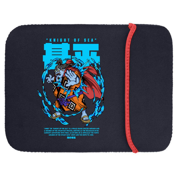 Printed Neoprene Reversible Laptop & Tablet Sleeve - One Piece Jinbei DS1