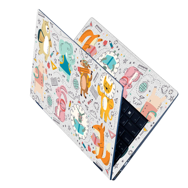 Laptop Skin - Animal Cartoons on Nitted Cloth