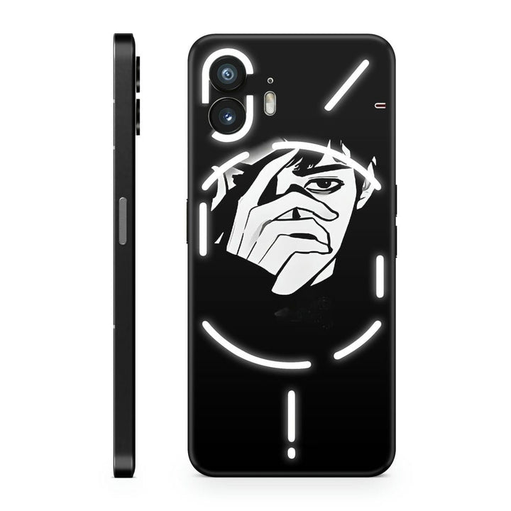 Mobile Skin Wrap - Anime Boy Hide Face