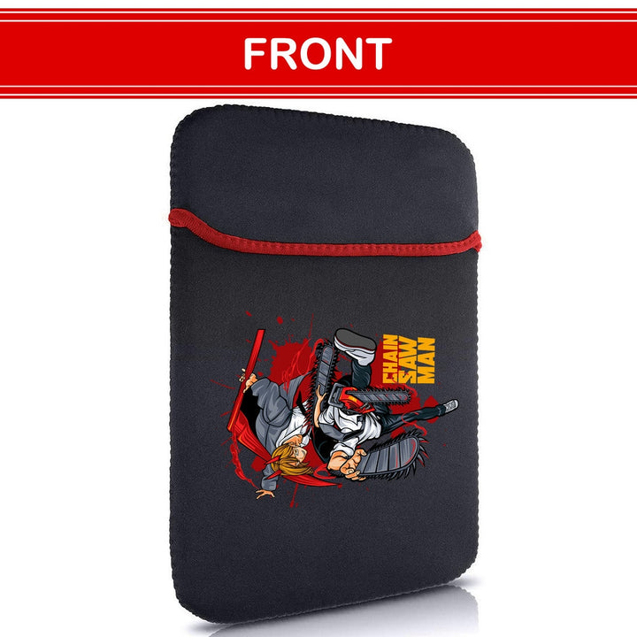 Printed Neoprene Reversible Laptop & Tablet Sleeve - Anime Action DS3