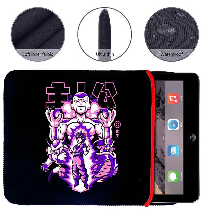 Printed Neoprene Reversible Laptop & Tablet Sleeve - Anime Freezer