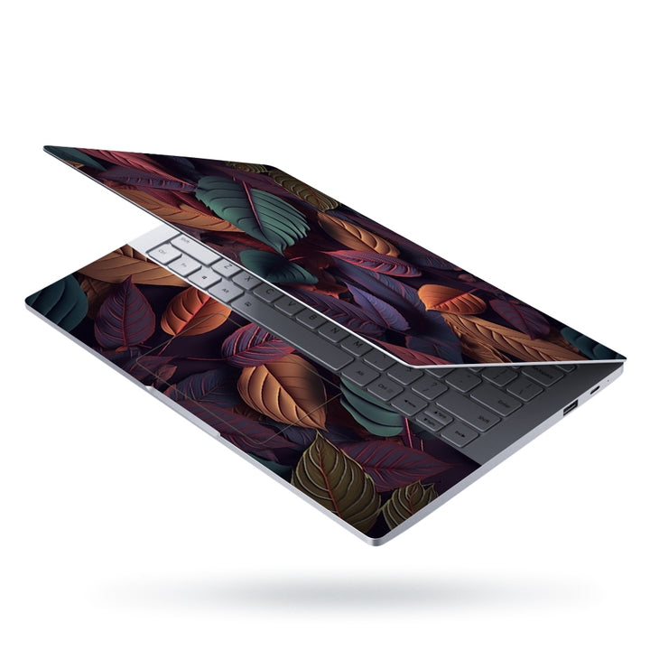 Laptop Skin - Colorful Leaves Abstract Background Generative