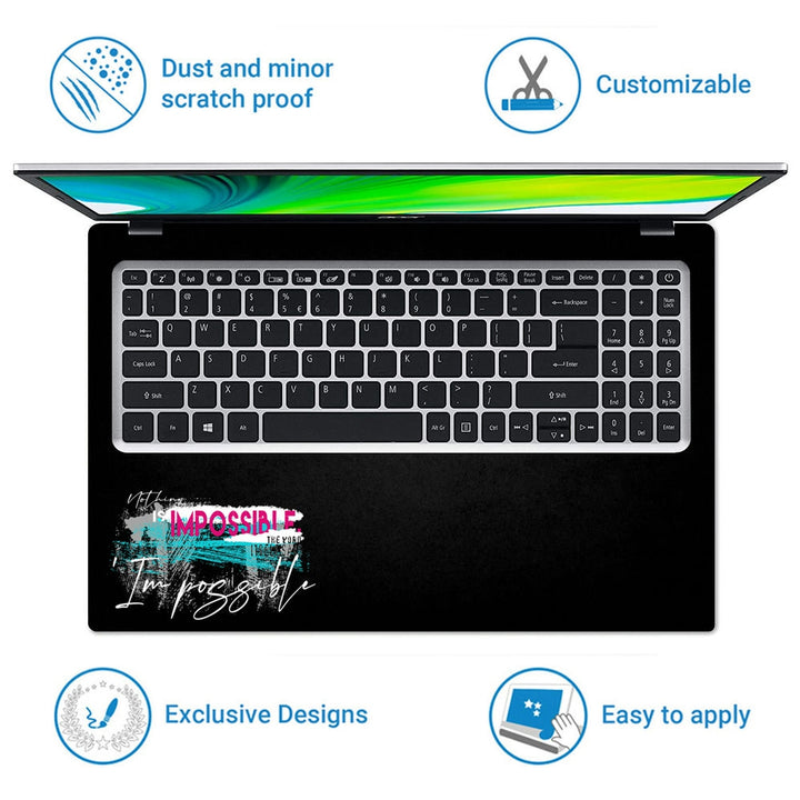 Laptop Skin - The Word Itself Impossible