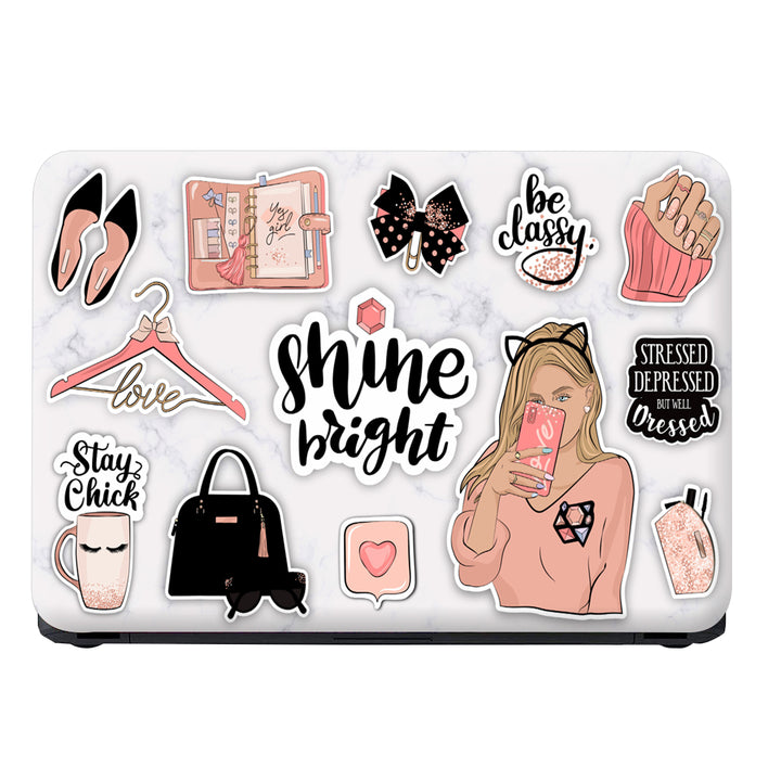 Laptop Skin - Shine Bright Stay Chick