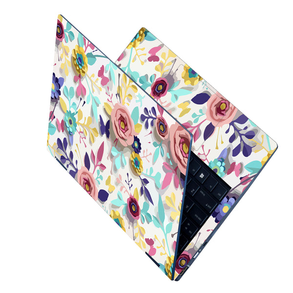 Laptop Skin - Embossed Pink Flower Art