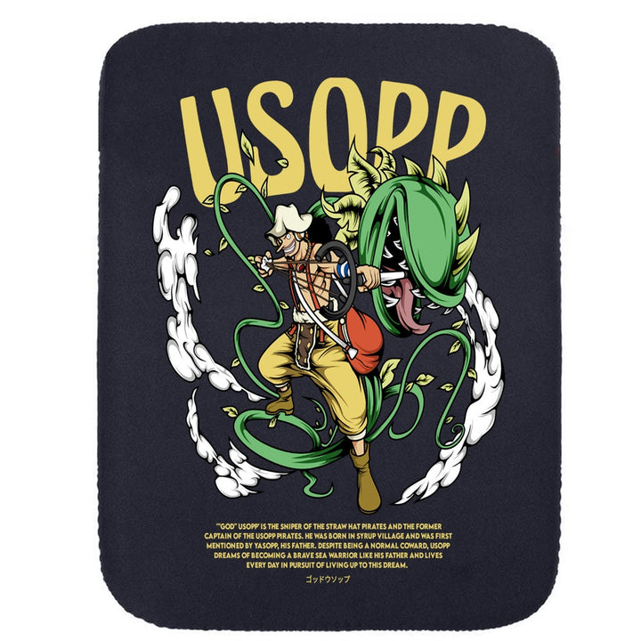 Printed Neoprene Reversible Laptop & Tablet Sleeve - One Piece USOPP DS1