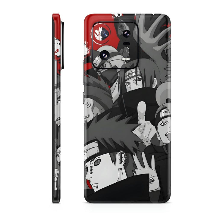 Mobile Skin Wrap - Anime Akatsuki Black Red Design