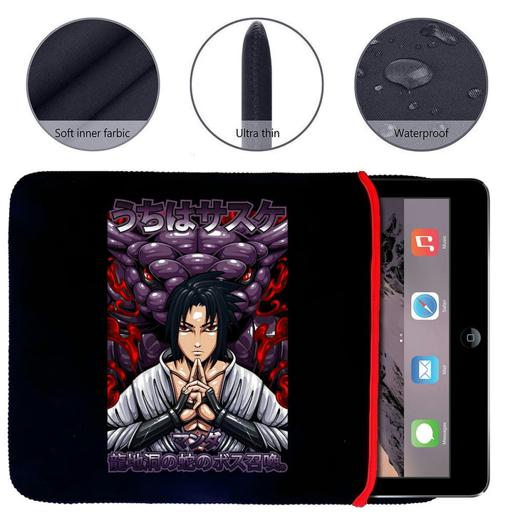 Printed Neoprene Reversible Laptop & Tablet Sleeve - Anime Legendary DS69