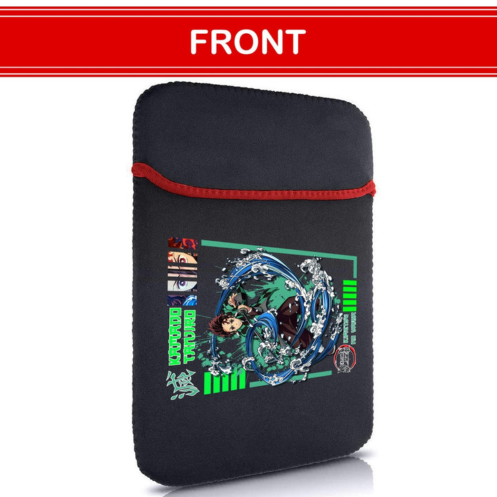 Printed Neoprene Reversible Laptop & Tablet Sleeve - Anime Legendary DS97