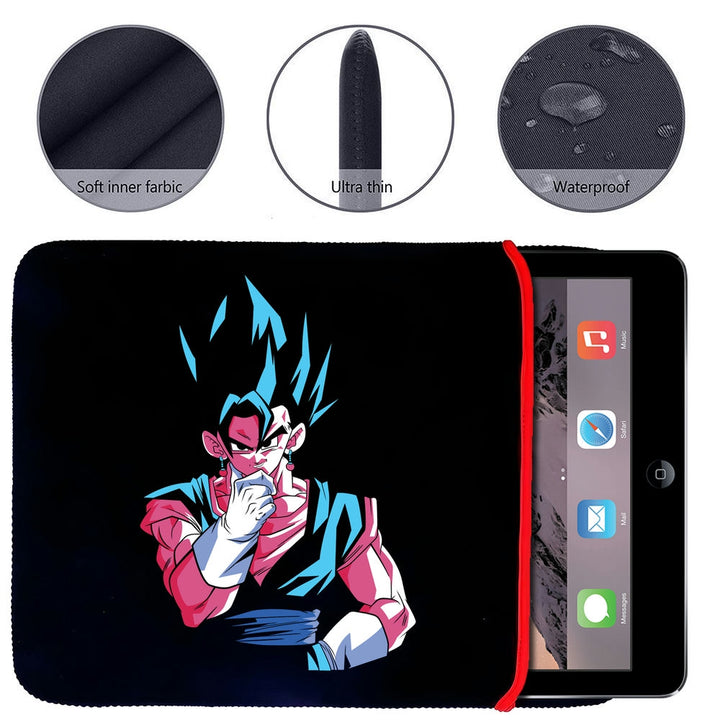 Printed Neoprene Reversible Laptop & Tablet Sleeve - Anime Dragon Ball DS08