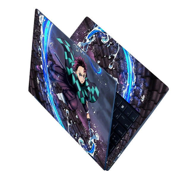 Laptop Skin - Anime Tanjiro Kamado Water Breathing Form