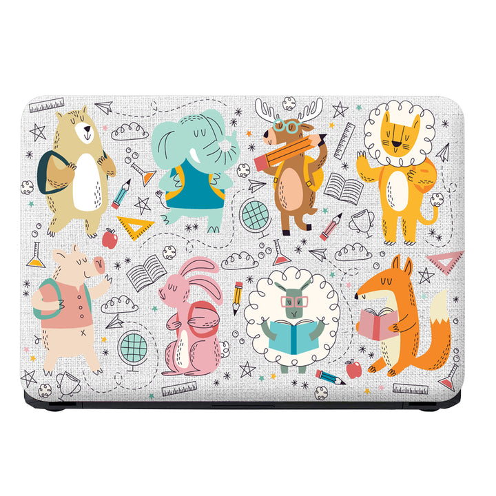 Laptop Skin - Animal Cartoons on Nitted Cloth