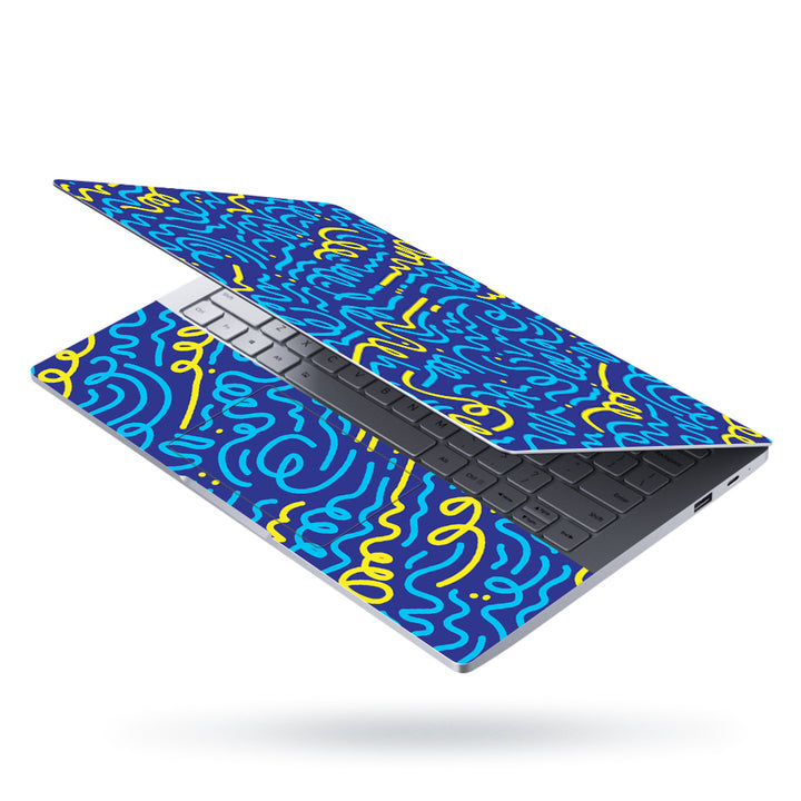 Laptop Skin - Blue Spiral