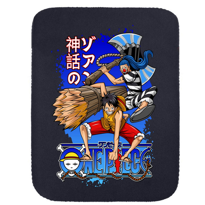 Printed Neoprene Reversible Laptop & Tablet Sleeve - Anime Action DS24