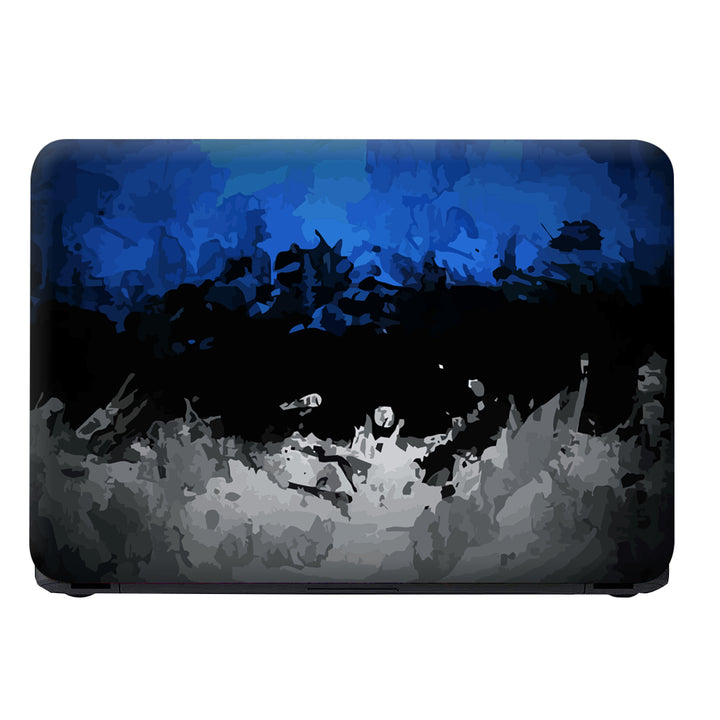 Laptop Skin - Blue Black Grey Art