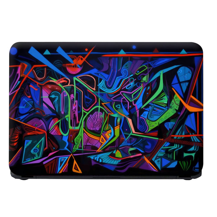 Laptop Skin - Blacklight and Uvreactive Painting