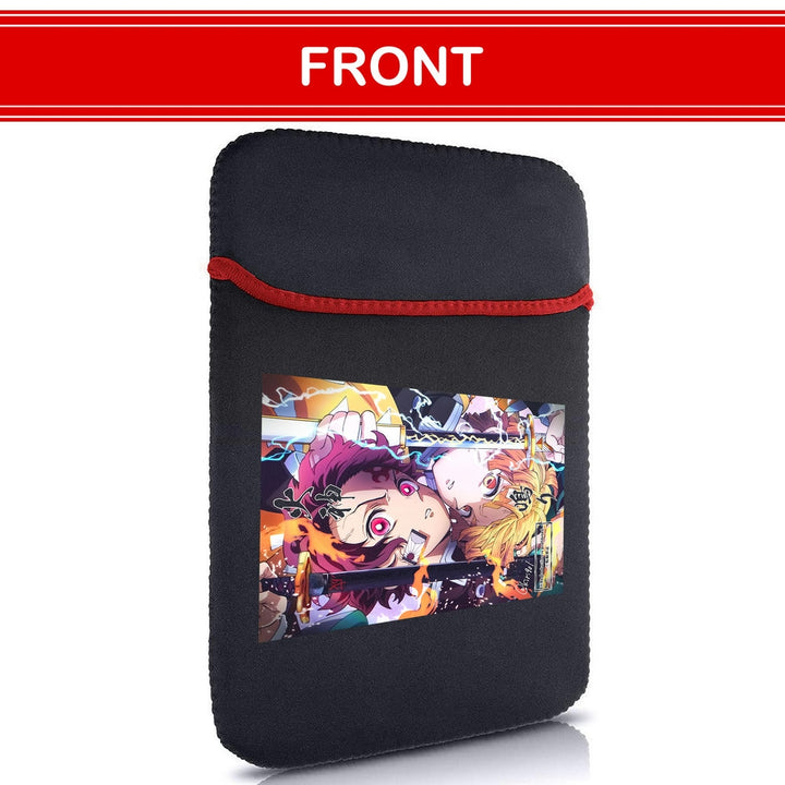 Printed Neoprene Reversible Laptop & Tablet Sleeve - Anime Legendary DS102