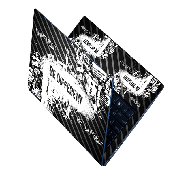 Laptop Skin - Be Different Black