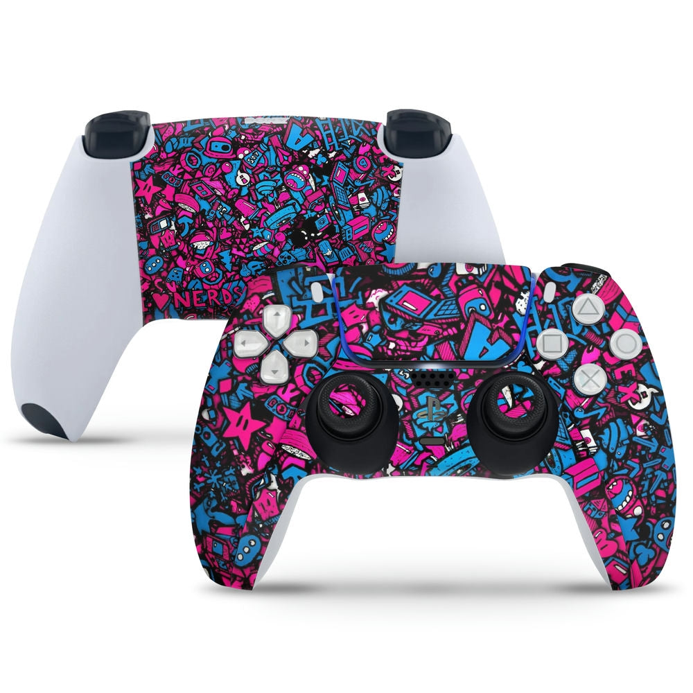 PlayStation 5 Controller Skin - Nerd Graffiti – SkinsLegend