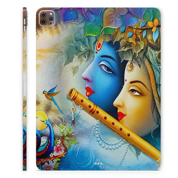 Tablet Skin Wrap - Radha Krishna Bird