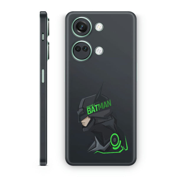 Mobile Skin Wrap - Batman Green Neon