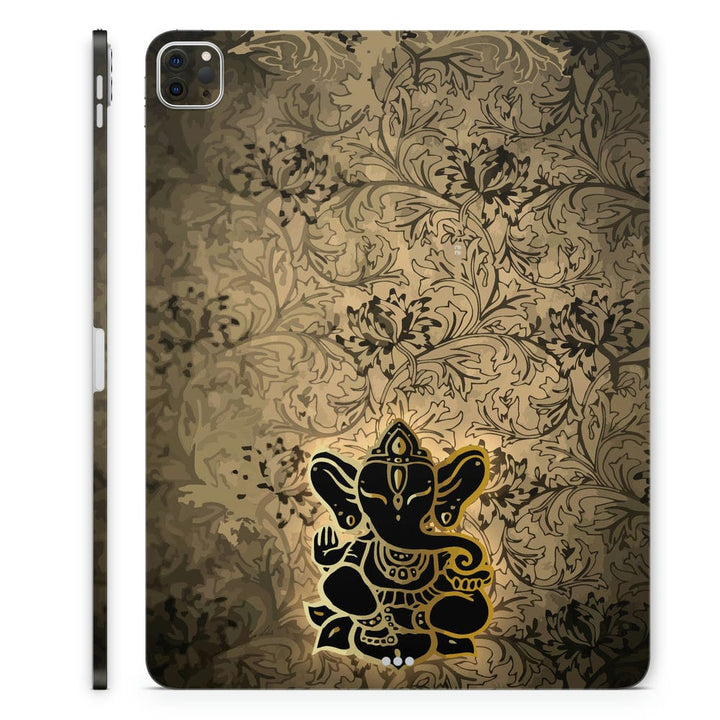 Tablet Skin Wrap - Golden Ganesh Floral