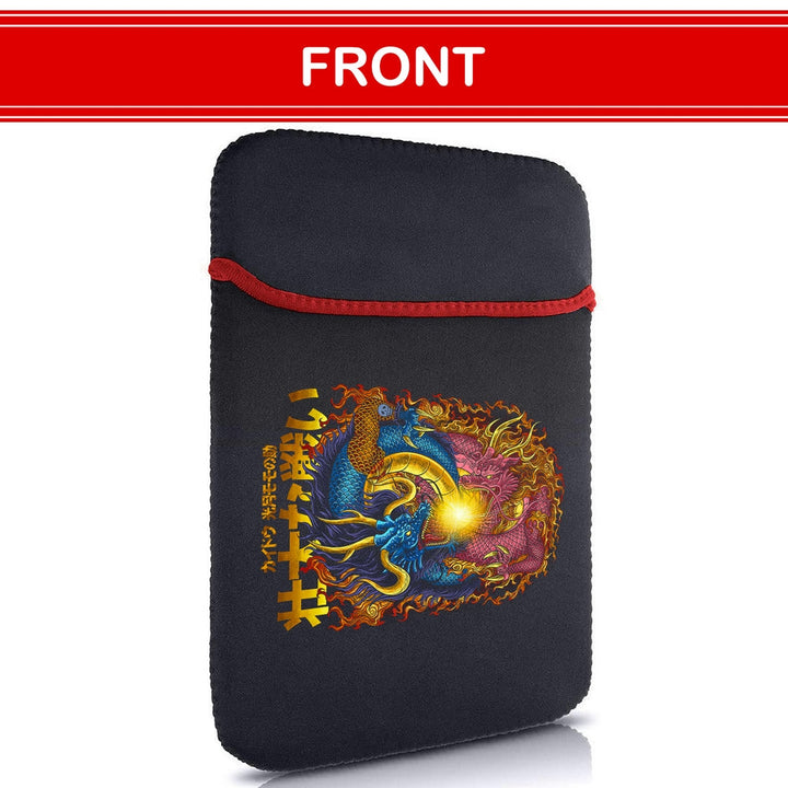 Printed Neoprene Reversible Laptop & Tablet Sleeve - Anime Legendary DS24