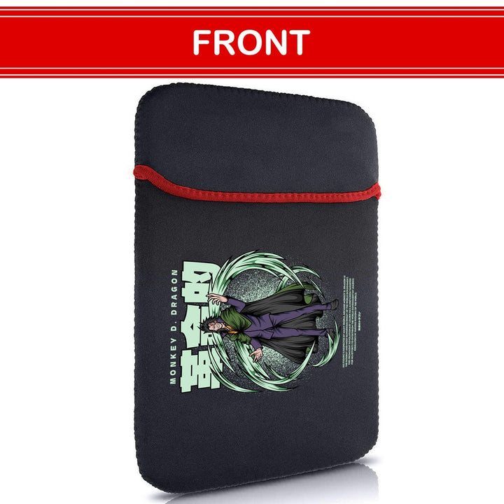 Printed Neoprene Reversible Laptop & Tablet Sleeve - One Piece Dragon DS1