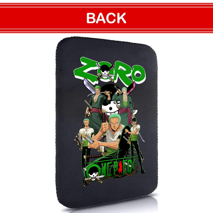 Printed Neoprene Reversible Laptop & Tablet Sleeve - One Piece Zoro DS2