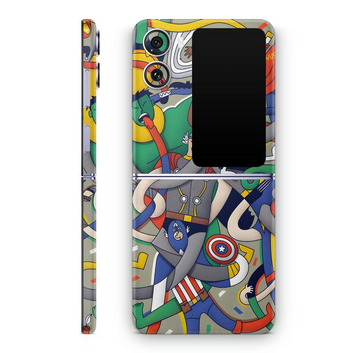 Mobile Skin Wrap - Avengers Cartoon