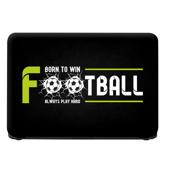 Laptop Skin - Born to Win Football