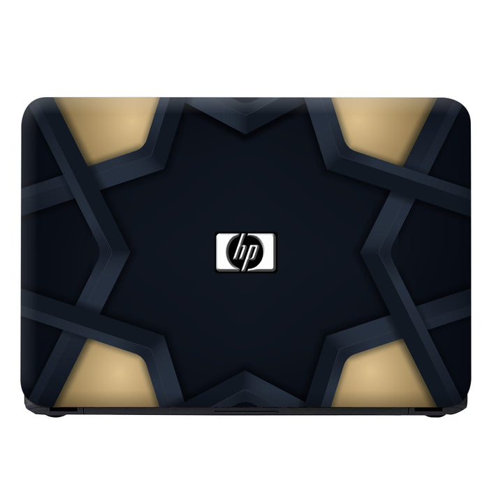 Laptop Skin - HP on Big Black Star